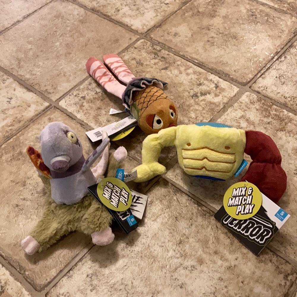 Lot of 3 Mix & Match Small Dog Toys
